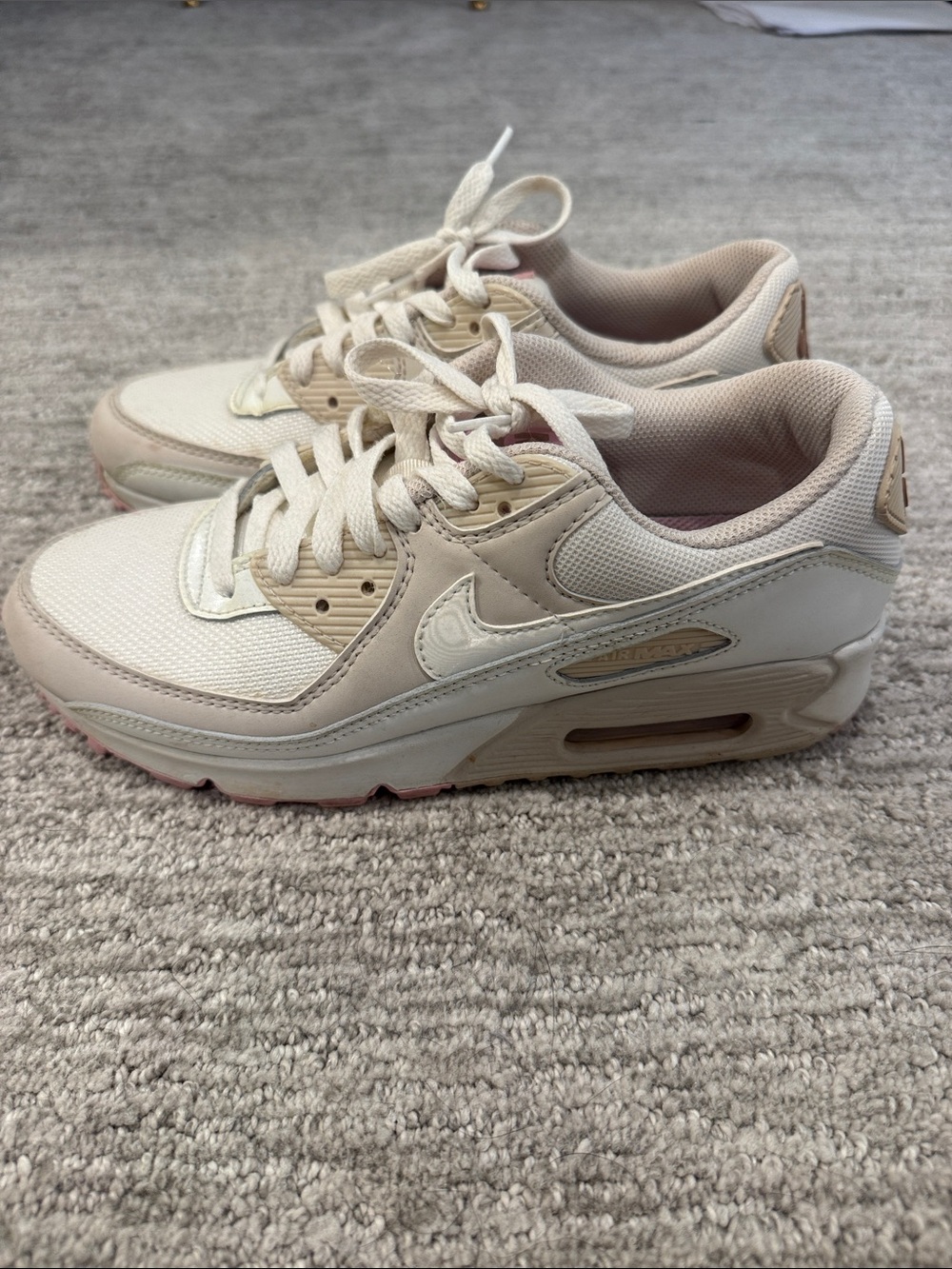 Nike Women's Air Max Sneakers in Cream and Beige